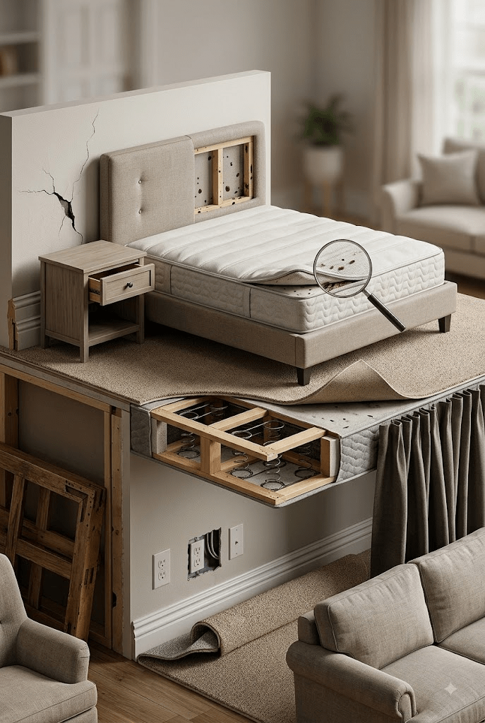 Where Bed Bugs Hide